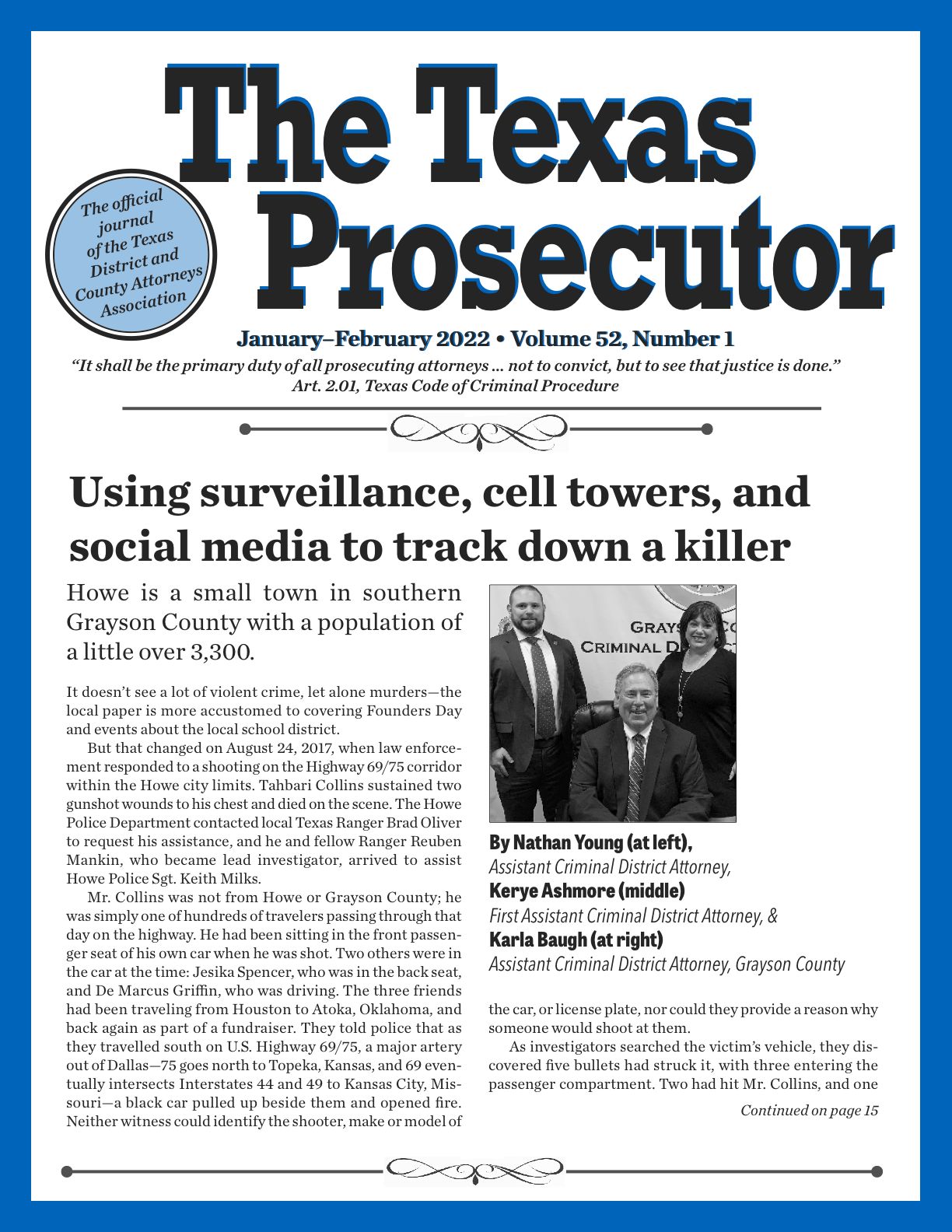 JanuaryFebruary 2022 Texas District & County Attorneys Association